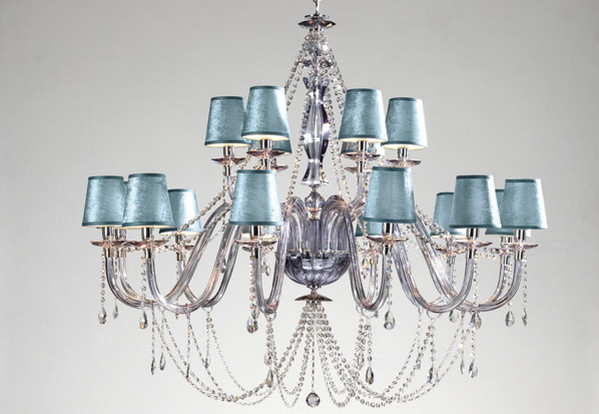 Светильник Arcobaleno Fume shade / L12+6 от Euroluce Lampadari Хрустальная люстра